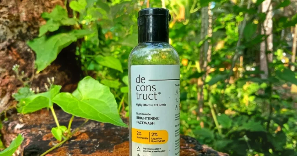 Deconstruct Niacinamide Brightening Face Wash Review: Brightening Results After 1 Month