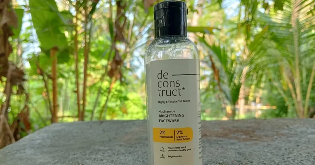 Deconstruct Niacinamide Brightening Face Wash Review: Brightening Results After 1 Month